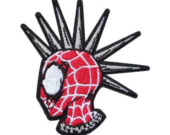 Spiderman Spider Punk Not Dead Anarchy Iron On Patch