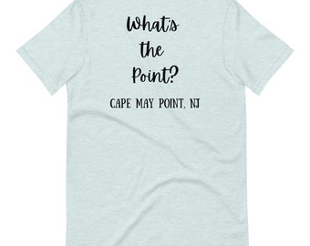 ニュージャージー州ケープメイポイントのTシャツ、What's the Point Beach Tシャツ