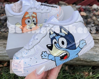 Custom Air Force Cartoon , Cartoon Personalized Kid's Air Force 1, Hand Painted Cartoon Custom, Birthday Shoes, Cute Girls' Shoes