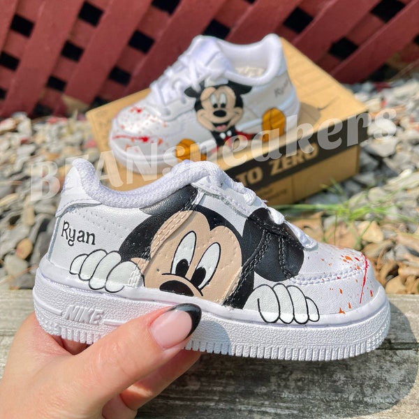 Cartoon Sneakers, Kids Shoes, Personalized Shoes for kids, Hand Painted Custom Shoes funny cartoon