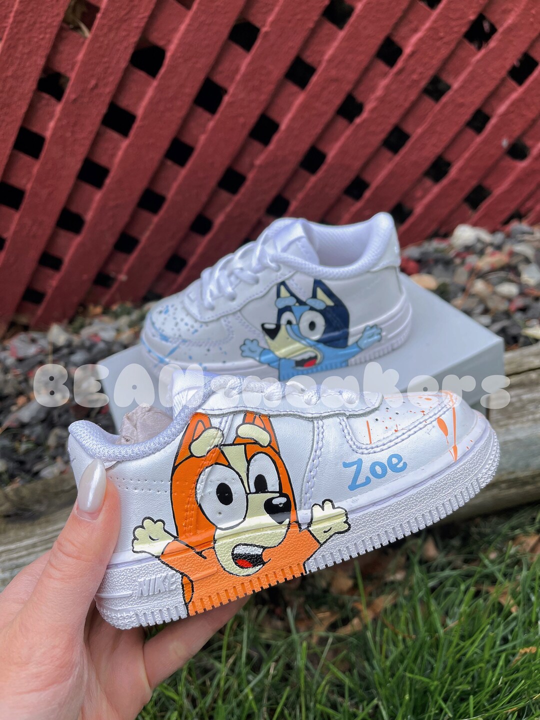 custom cartoon air forces