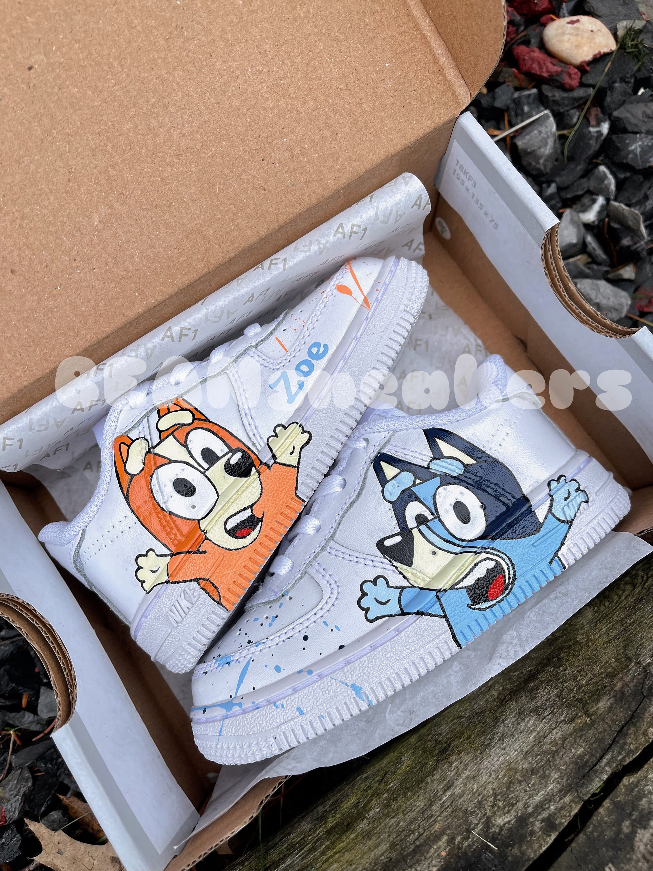 custom cartoon air forces