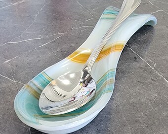 Spoon Rest Created with Southwest Glass