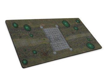 D&D Battlemap - Bridge Over Foggy Cliffs - Tellest