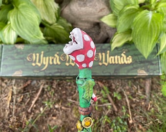 Magic Wand - Mario Piranha Plant Wand - Wyrd Witch Wands
