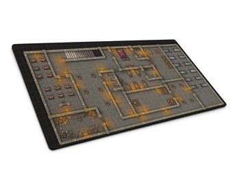 Mapa de batalla de D&D: Templo Sagrado, sótano - Tellest