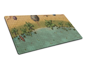 D&D Battlemap - Kehara Desert Oasis Chieftain - Tellest
