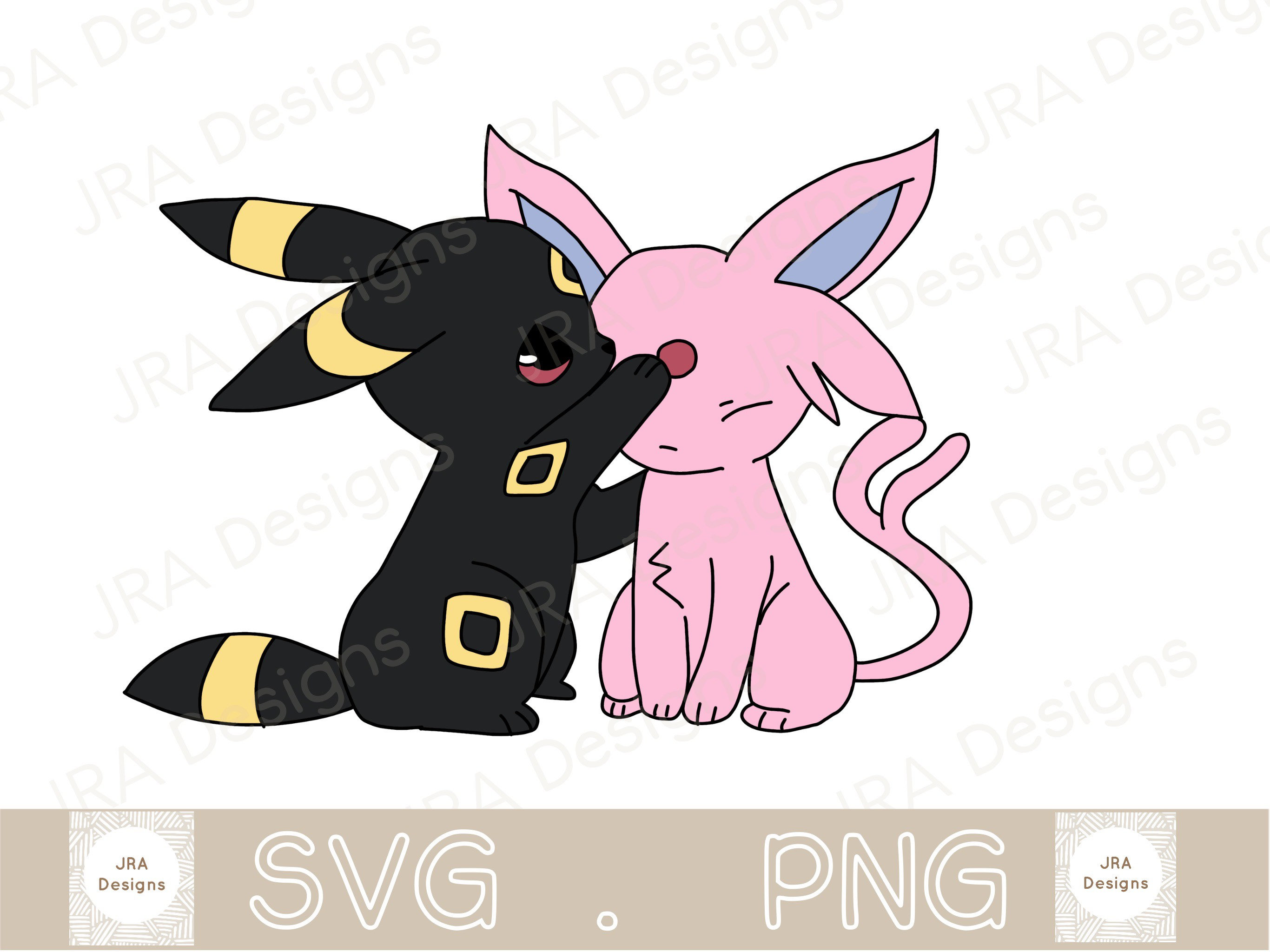 Umbreon Pokemon Matriz de Bordado Computadorizado