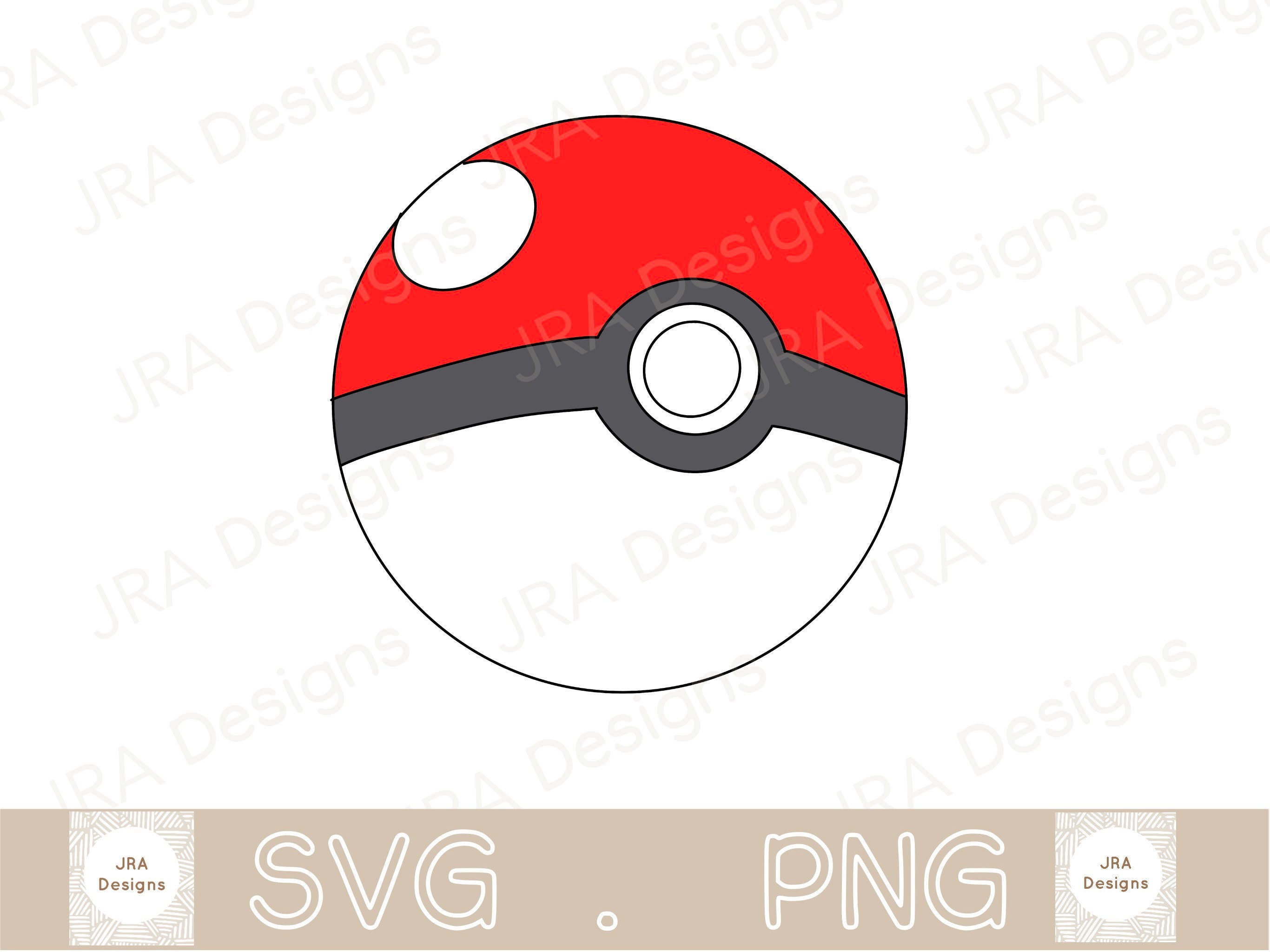 Pokeball SVG & PNG Pokemon SVG Cricut Cut File 