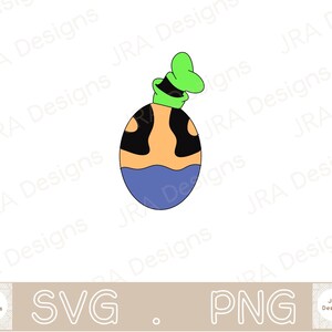 Goofy Easter Egg - Mickey Mouse Easter SVG & PNG - Cricut cut file