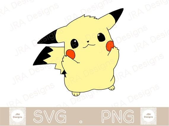 Pikachu SVG & PNG Pokemon SVG Cricut Cut File | Etsy