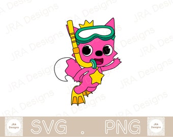 Pinkfong Svg Png Pinkfong Svg Cricut Cut File Etsy Denmark