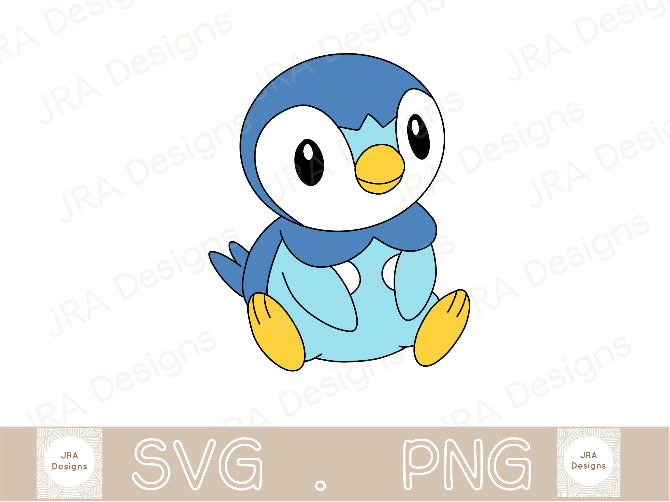 Piplup SVG & PNG, Pokemon SVG  - Cricut cut file