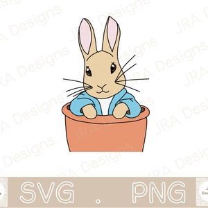Peter Rabbit SVG & PNG - Cricut cut file