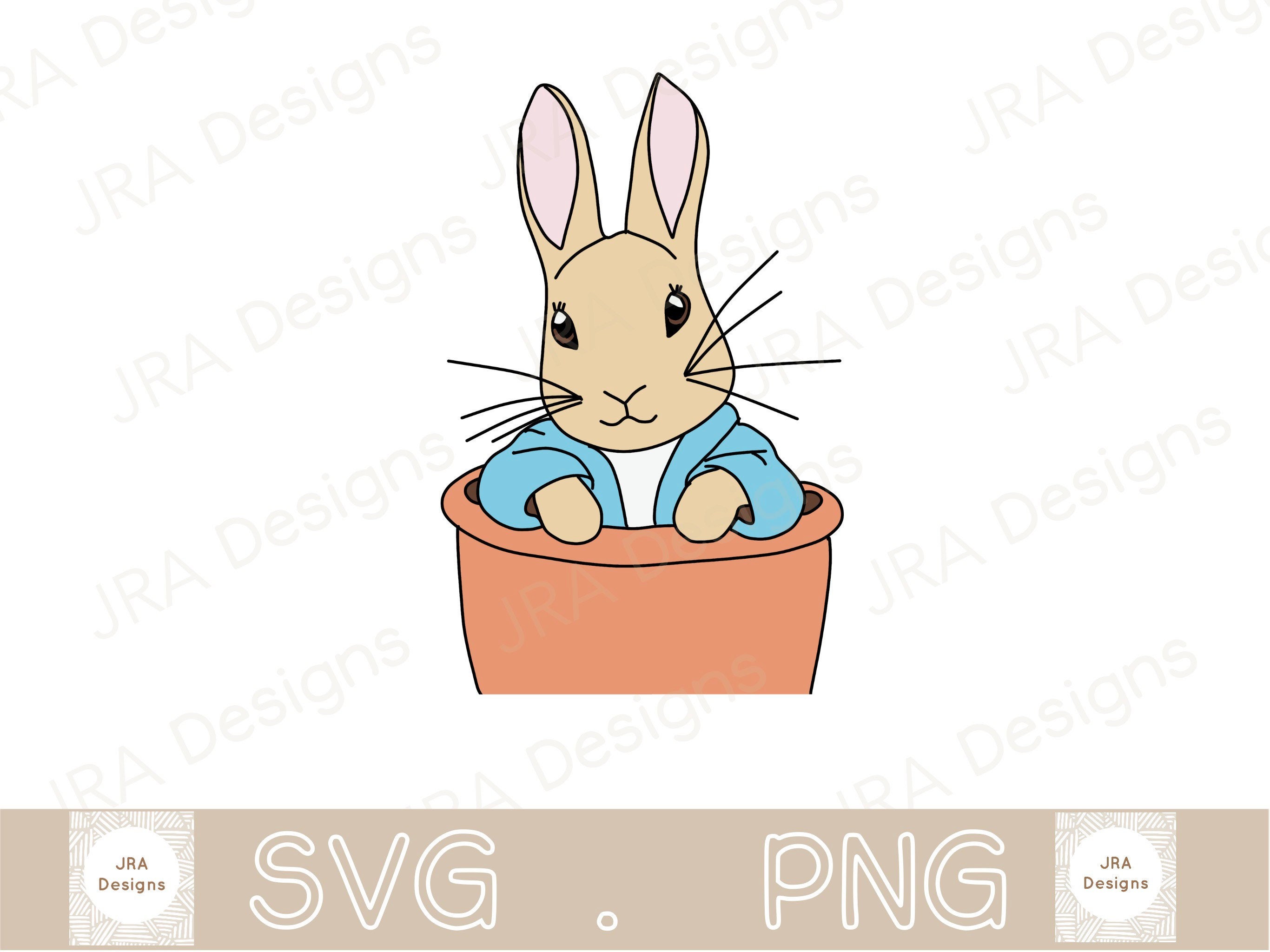 Peter Rabbit SVG & PNG Cricut Cut File - Etsy Canada