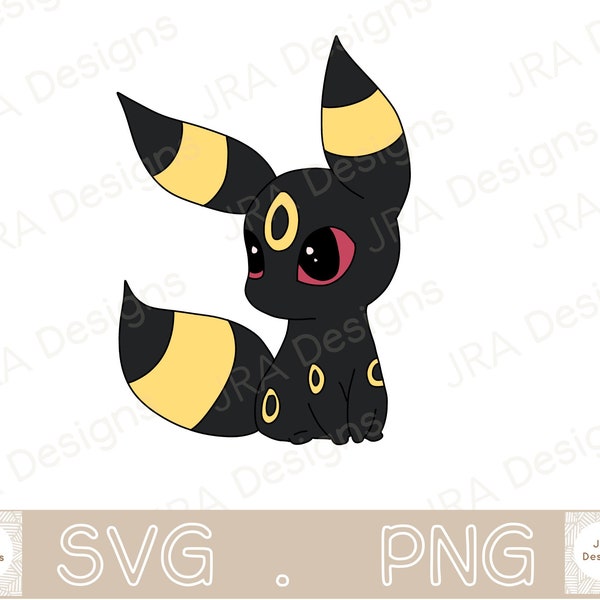 Umbreon SVG & PNG Pokemon SVG - Cricut cut file