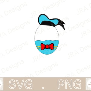 Donald Duck Easter Egg - Mickey Mouse Easter SVG & PNG - Fichier découpé Cricut
