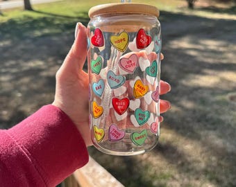 Valentine’s Glass Tumbler