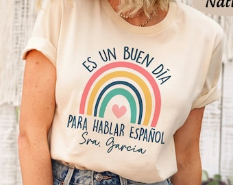 Maestra Rainbow Shirt, Maestra Shirt, Spanish Teacher Shirt, Maestra Bilingue, Bilingual Teacher, Mexican Shirts, Latina Teacher Shirt