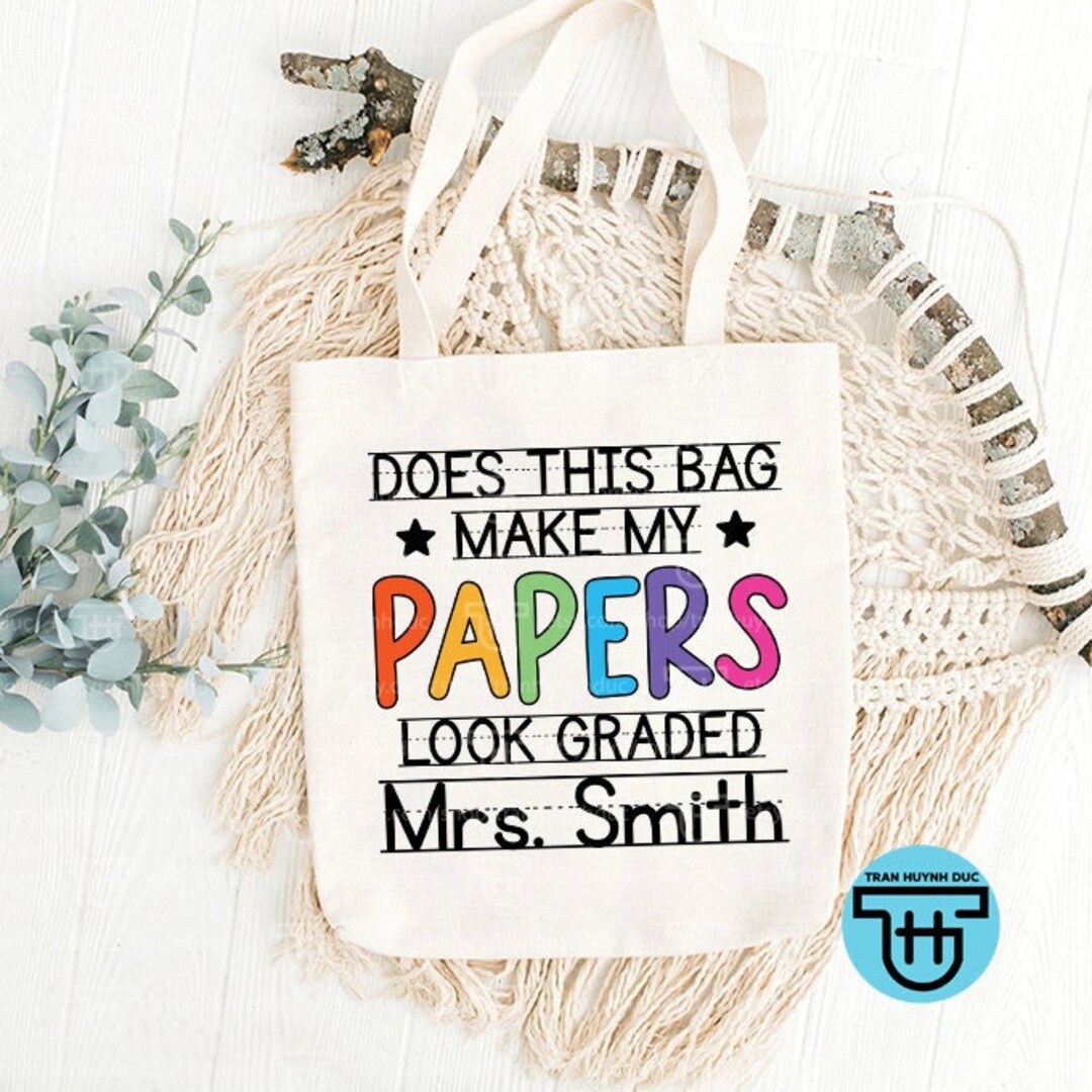 Teacher Tote Bag Teacher Appreciation Gift for Teacher Graduation ...