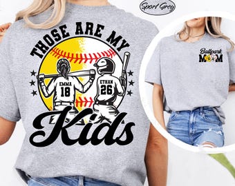 Custom Baseball Softball Mom Shirt, Ballpark Mama, Sports Mom Gift