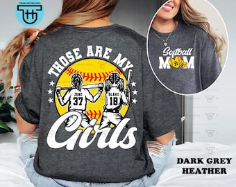 Personalized Softball Mom Shirt, Custom Name & Number
