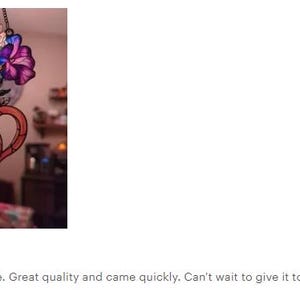 Personalized Grandma's Garden Suncatcher, Birth Month Flower Stained Glass Acrylic Window Hanging, Christmas Gift, Grandma Gift, Mom Gift image 9