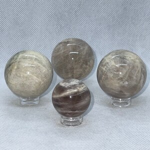 Moonstone Sphere with flash