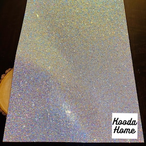 Rhinestone Self-Adhesive Sheet Sticker 15.75&quot;x9.45&quot;| Bling Crystal DIY Home Car Decoration Arts Crafts | 2mm Bright Crystal Gem diamond