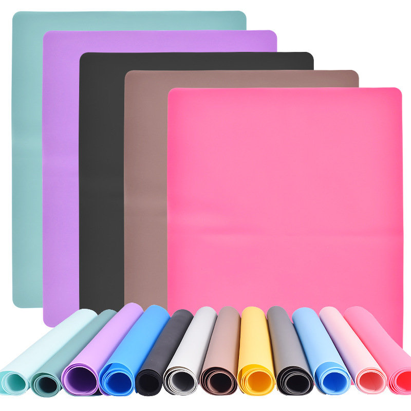 Extra large light pink silicone mat 19.75w x 15.5h