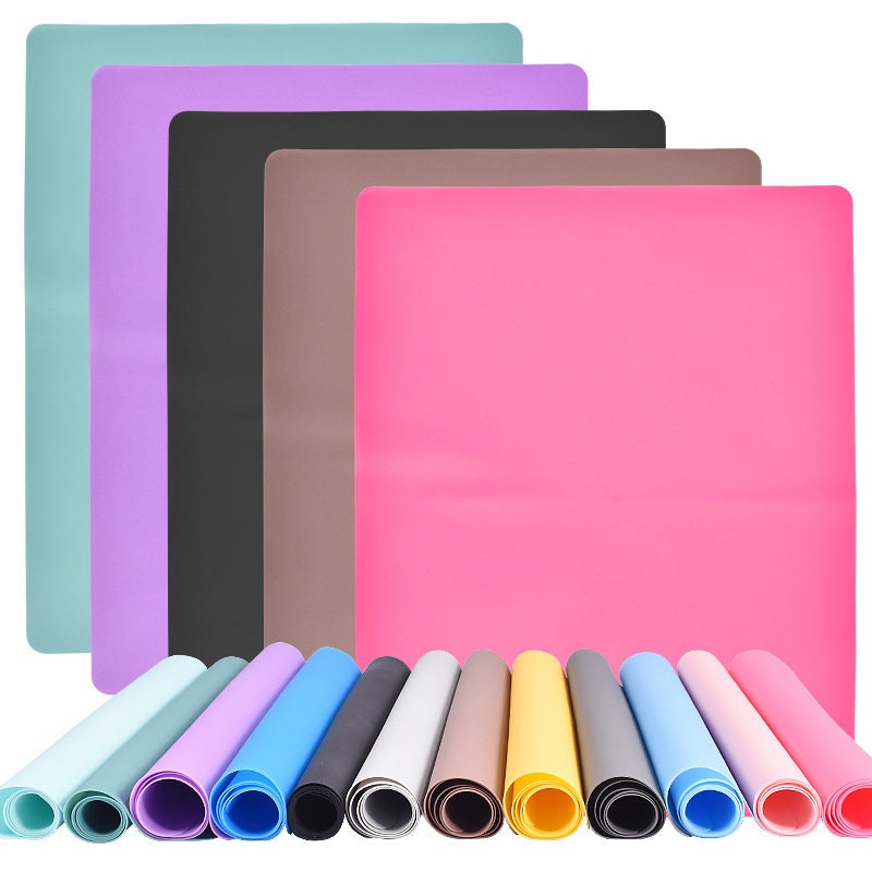 40 X 30 Cm Baking Mat Silicone Mat Rollout Mat Table Mat Resin Resin Clay  Pink Grey White 