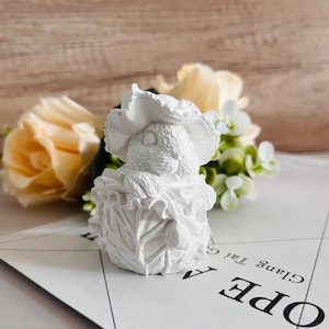 3D niedlichen Osterhasen Kerzenform Kaninchen Kerze Silikonform Gemüsekaninchen Handgemachte Seife Tier Schokoladenherstellung Werkzeuge Ostern Geschenk