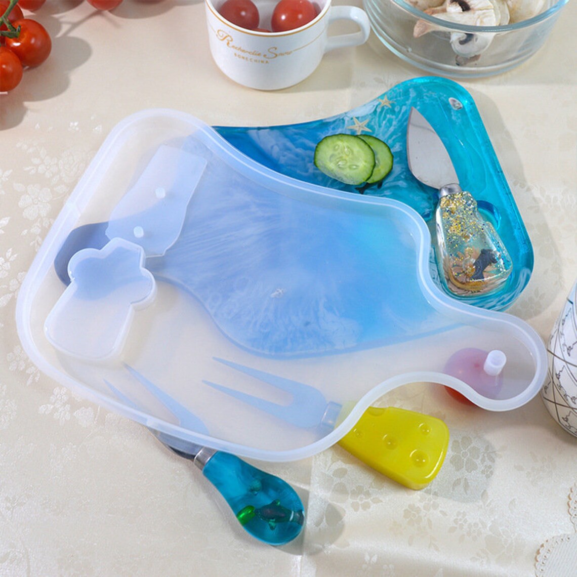 Epoxy Resin Cutting Board Mold Serving Board Kitchen Board Etsy