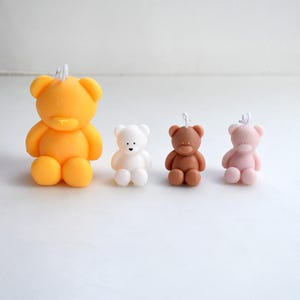 3D beer siliconen mal cartoon dier geurkaars mal - diy handgemaakte cementbeton epoxyhars mallen chocolade bakvormen