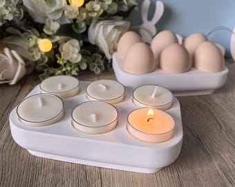 6 Eggs Tray Silicone Mold , Easter Egg Holder , Kitchen egg tray ，Resin Soncrete Raysin Handmade Casting Molds