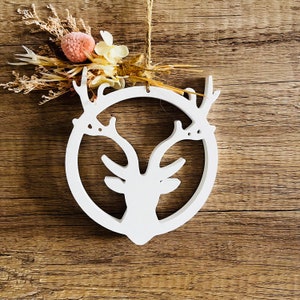 Christmas deer pendant silicone mold Christmas Ornaments Silicone Mold DIY UV Epoxy Resin Reindeer Head Christma Tree Hanging Craft Molds