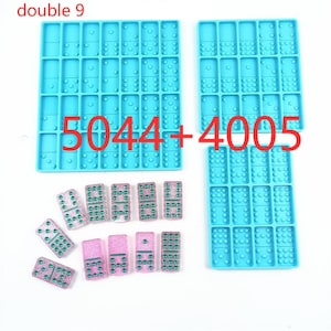Double 9 Small Dot Domino Mold Resin Mold Domino, Domino Mold Silicone Double 6 Domino , DIY Molds For Resin Domino Game Mold