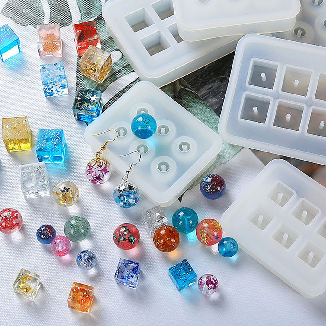 Resin Earring Stud Jewelry Pendant Mold for Epoxy Resin, Resin