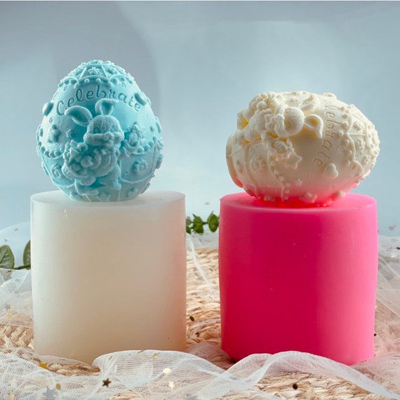 Lapin De Pâques Moulle Bougies, Moule En Silicone Lapin 3D