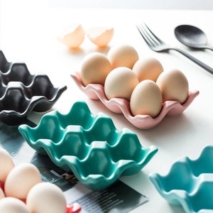 1pcs 6 Grids Egg Holder Silicone Mold ,Epoxy Resin Concrete Cement Terrazzo jesmonite Egg Box Eggs Tray Holder Storage Moulds