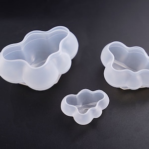 Cute cloud mold large, medium and small cloud mirror silicone mold candle mold