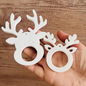Silicone Mold for Reindeer Candy Chocolate holder mold elk pendant Silicone Moulds handmade christmas gifts,plaster,resin,clay