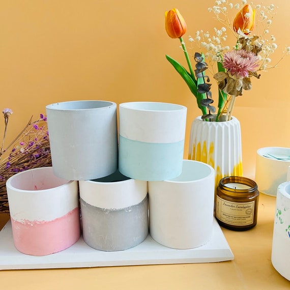 Circular Stacked Vase Silicone Mold - Geometric Flower Pot Mold For Resin, Concrete & Plaster