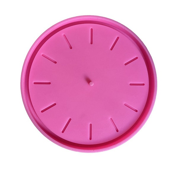  HABUAETY Resin Clock Mold Dog DIY Silicone Mold Wall Clock  Kit Home Decorations For Livingroom Restroom Gift