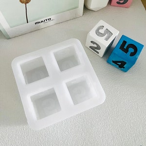 Silikonform, Gießform für Würfel, Resin Würfel, Gießform Für Beton Epoxidharz Kerze
