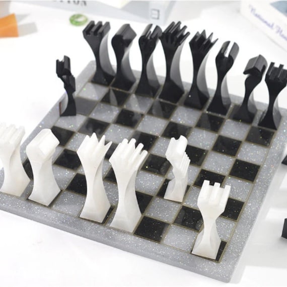 Chess Pieces Silicone Mold, International Chess Set Mould