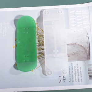 Mini Skateboard Silicone mold , DIY Handmade Epoxy Resin Decoration Moulds