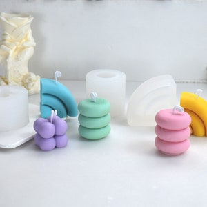 Mini Cube candle silicone mold -Scented candles soap silicone molds DIY Handmade Concrete Cement Plaster Home decor Moulds