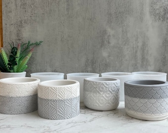big round Concrete Flowerpot Silicone Molds Storage box resin plaster mold