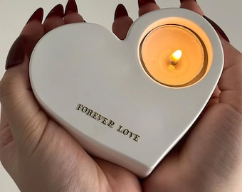 Heart shape tealight holder silicone mold heart casting mould heart shaped candle holder silicone mold, concrete jesmonite Valentine's Day